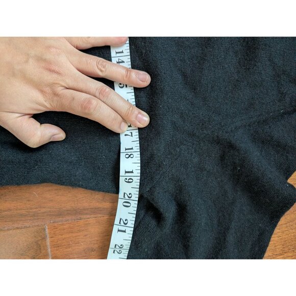 Charter Club Size L Black 100% Cashmere sweater women - Picture 5 of 6
